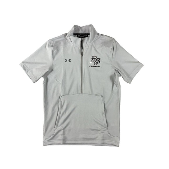 NWT Under Armour Motivate 2.0 SS Men Gray Short‎ Sleeve Shirt Sz S AV Football - Picture 1 of 7